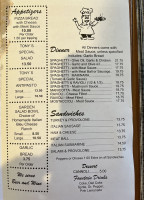 Tony's Little Italy menu