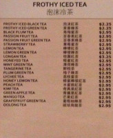 Verde Tea Cafe menu