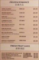 Verde Tea Cafe menu