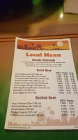 Islands Corona menu