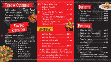 La Huasteca menu