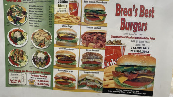 Brea’s Best Burgers menu