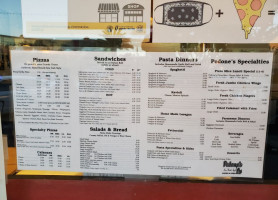 Pedone's Pizza Deli menu