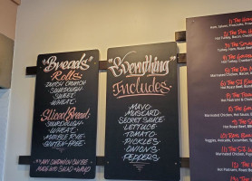 The Sandwich Spot menu