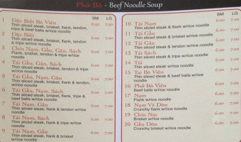 Pho#1 Noodle House menu