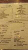 Friendship Tavern menu