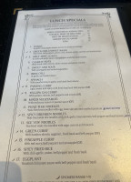 Panya Thai Kitchen menu