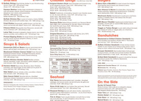 Hooters menu