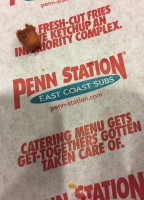 Penn Station East Coast Subs menu