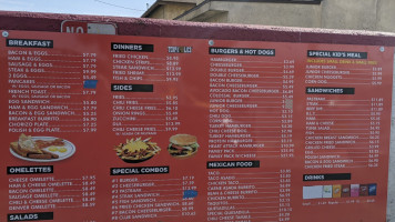 Arry's Super Burgers menu