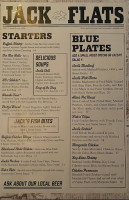 Jack Flats menu