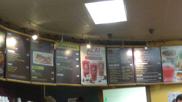 Tropical Smoothie Cafe menu