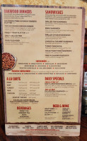 Oakwood Smokehouse & Grill menu