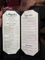 Angelo's Fairmount Tavern menu