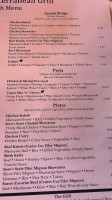 Soro's Mediterranean Grill menu