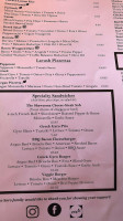 Soro's Mediterranean Grill menu