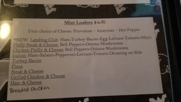 Nana's Landing, Inc menu