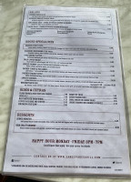 Sam's Sports Grill Blue Turtle Bay menu