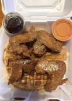 Eddy's Chicken And Waffles food