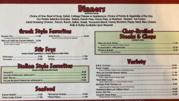 Broadway Cafe menu