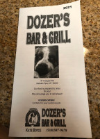 Dozer's menu