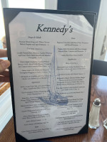 Kennedy's menu