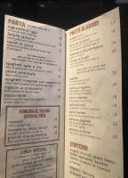 Centanni Italian menu