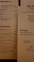 The Chow Hall menu