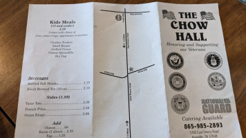 The Chow Hall menu