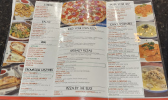 Tony's Pizza Pasta menu