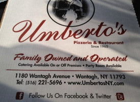 Umberto's Pizzeria food