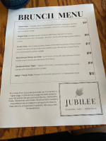 Jubilee menu