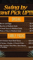 Maria's Grill menu