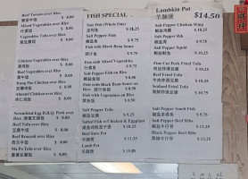 Fung Wah menu