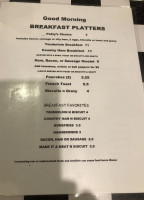 Patty's menu