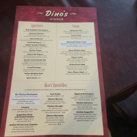 Dino's Catering. menu