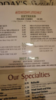 Three Brothers menu