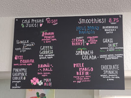 Ohana Fresh Cold Press Juice menu