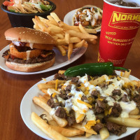 Norm's Famous Charbroiled Burgers food