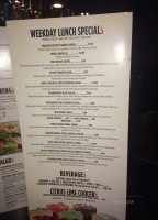 Wingers menu