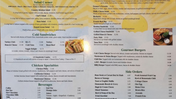 Country Cafe menu