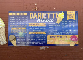 Dariette menu