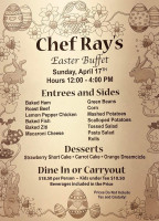 Chef Ray's Cafe menu