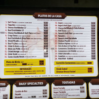 El Super Burrito Jr menu