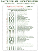 Long Life Vegi House menu