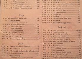 Asia Delight menu