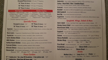 Pizza Supreme menu