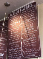 La Playa Taqueria menu