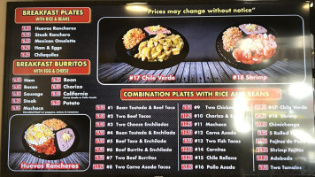 Alberto's Mexican Food menu