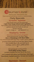 Gaumenkitzel menu